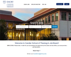 Visit Candler School of Theology - Job Board 